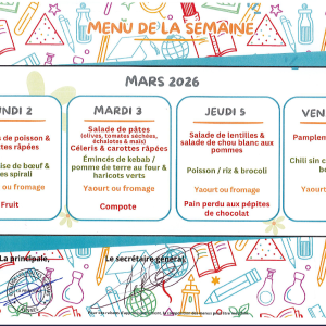menu 3 mars